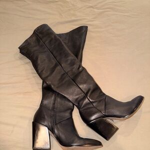 Dolce Vita Leather Wide Calf Over-the-knee Boot Sz 11